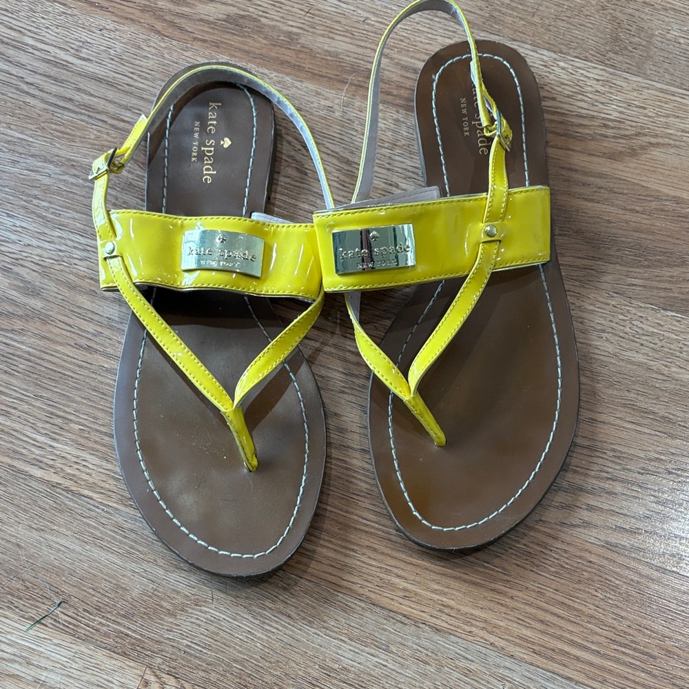 Kate Spade Vibrant Yellow Sandals 11